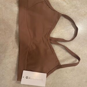 Athleta Vital Bra in Tan